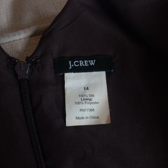 Chocolate Silk J Crew Dress - Picture 4 of 5